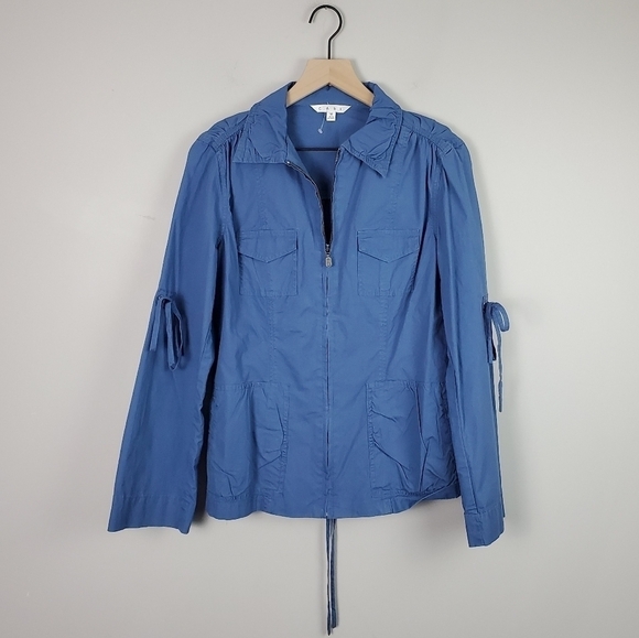 Cabi Blue Cargo Utility Jacket Style 393 Medium - Picture 1 of 6